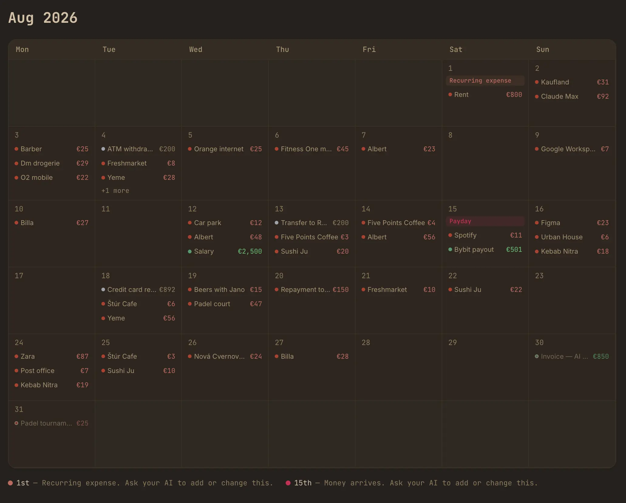 Calendar
